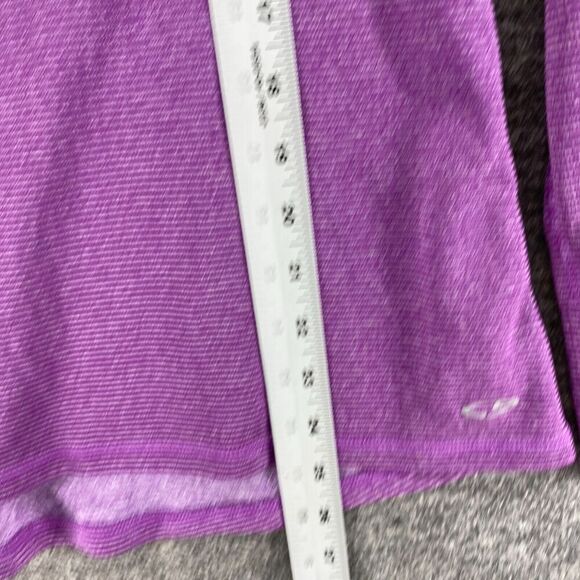 Champion Activewear Track Jacket Women M Medium Purple Striped High Neck Zipper - Picture 4 of 7